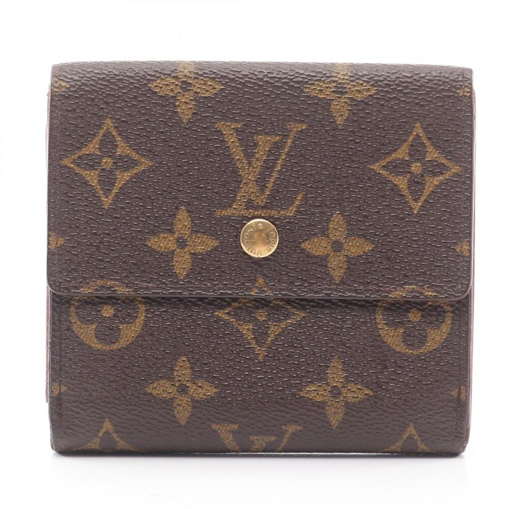 Louis Vuitton Porte Monnaie Billet Carte Credit Tri fold Wallet Monogram Brown